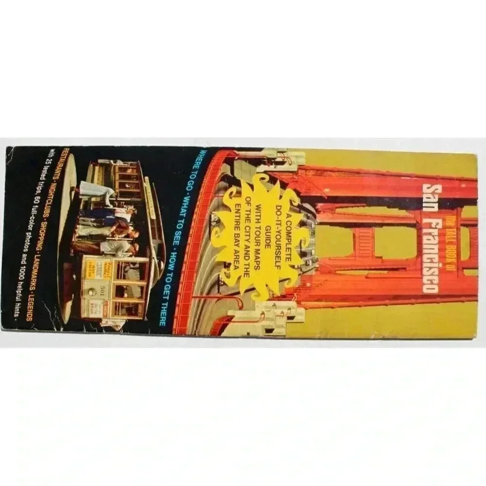 Vtg 1968 The Tall Book Of San Francisco Tour Guide Brochure Nightclubs Shopping - Picture 3 of 3